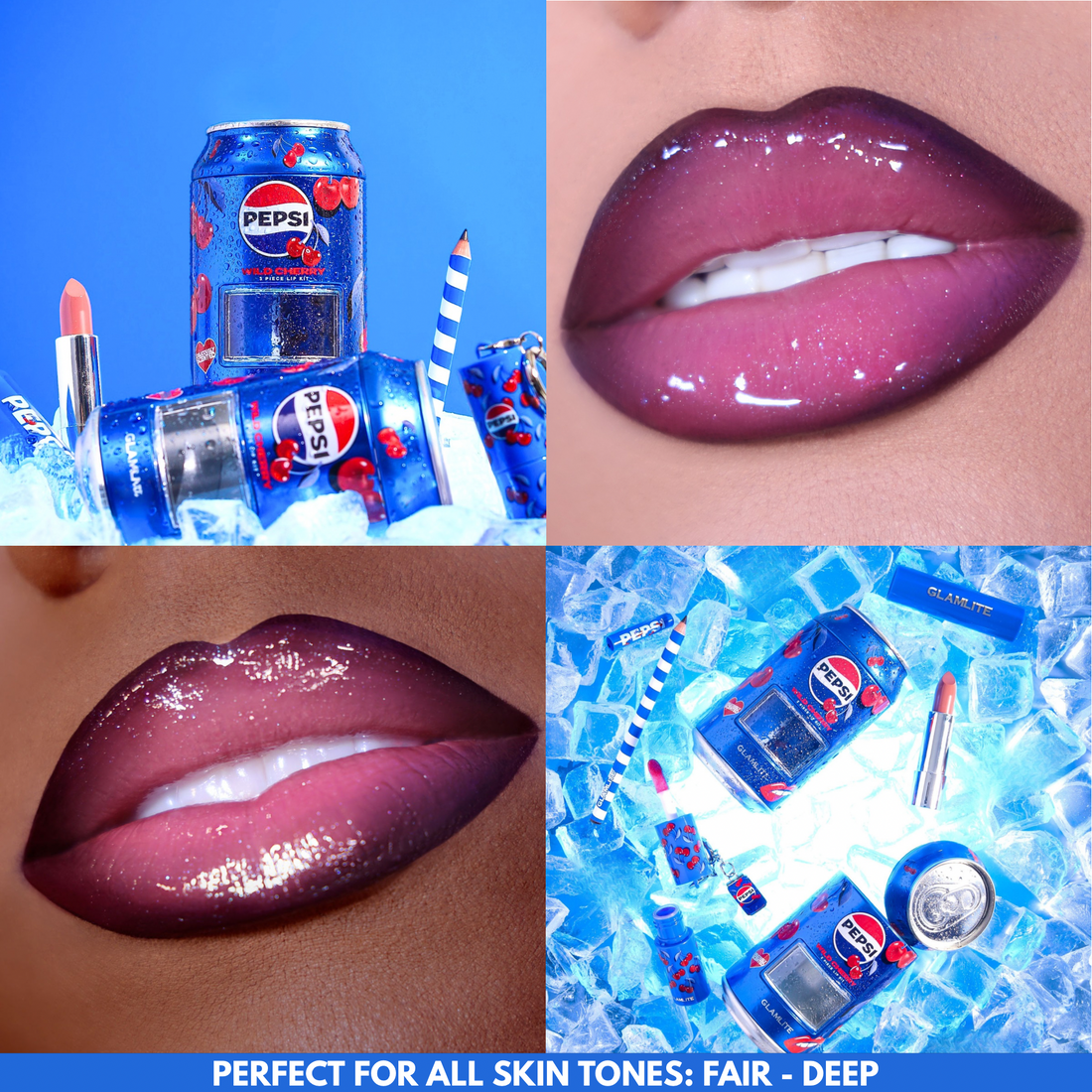PREVENTA Kit De Labios Pepsi Wild Cherry Glamlite