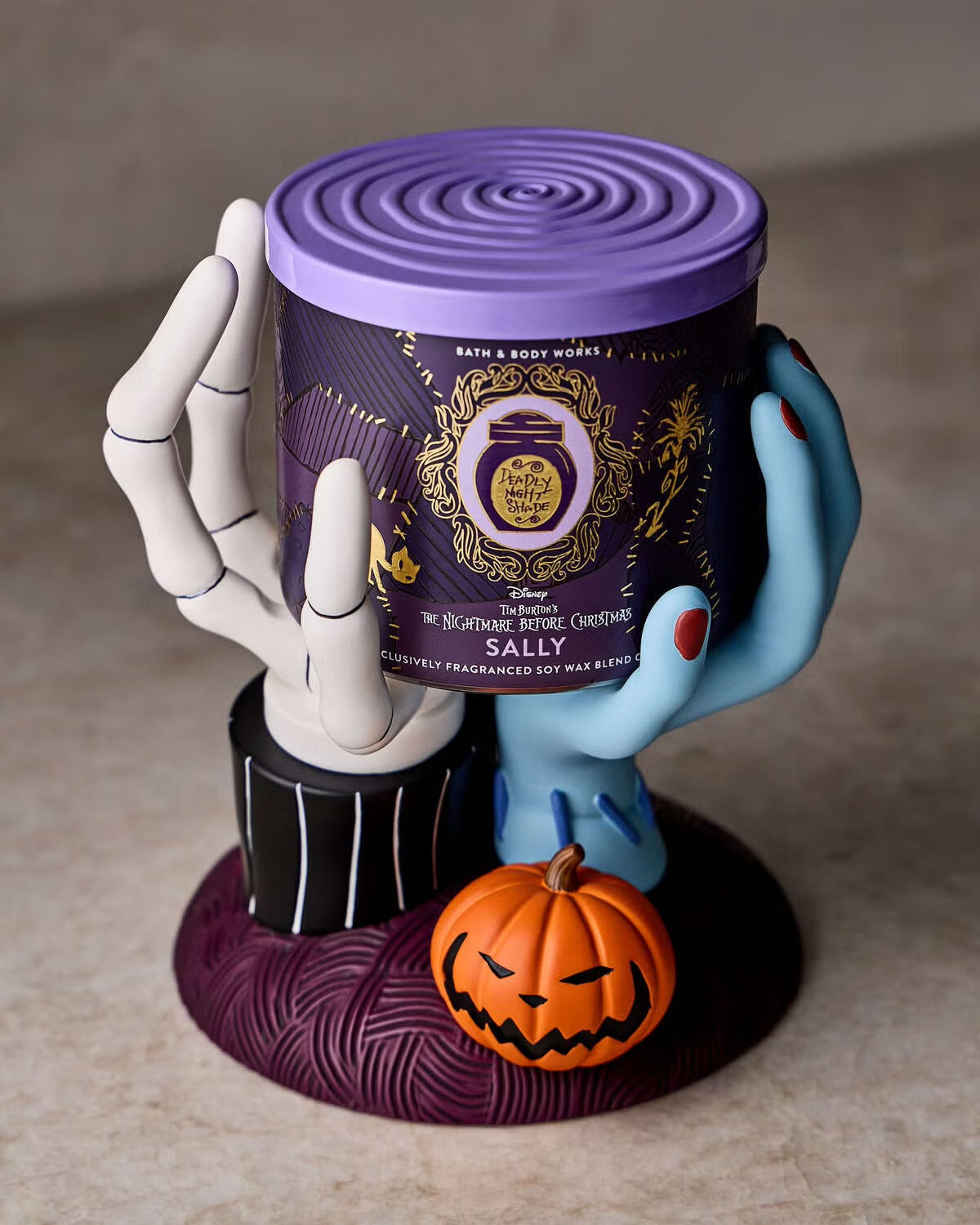 Pedestal Jack & Sally El Extraño Mundo de Jack B&BW