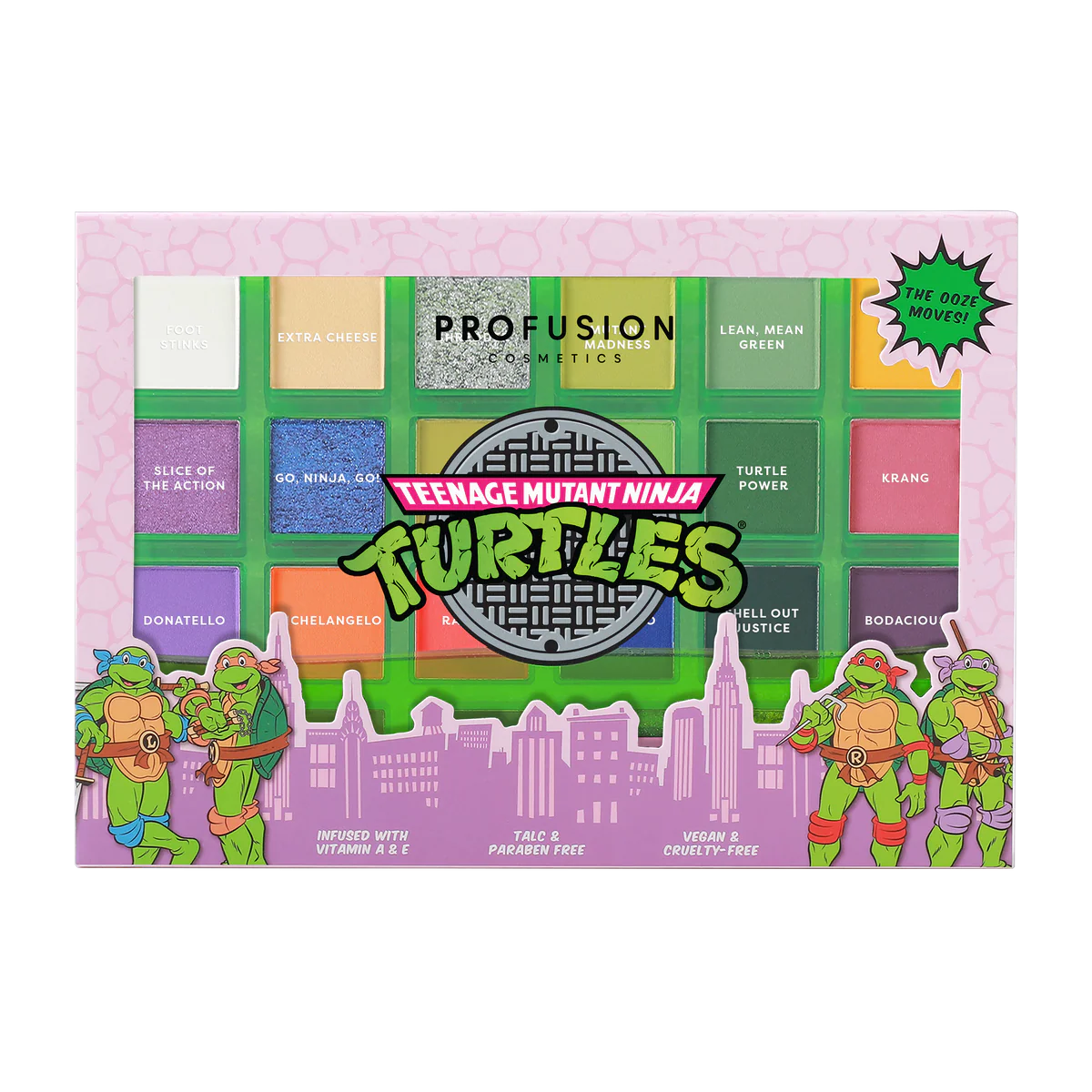 Paleta Tortugas Ninja Profusion Cosmetics