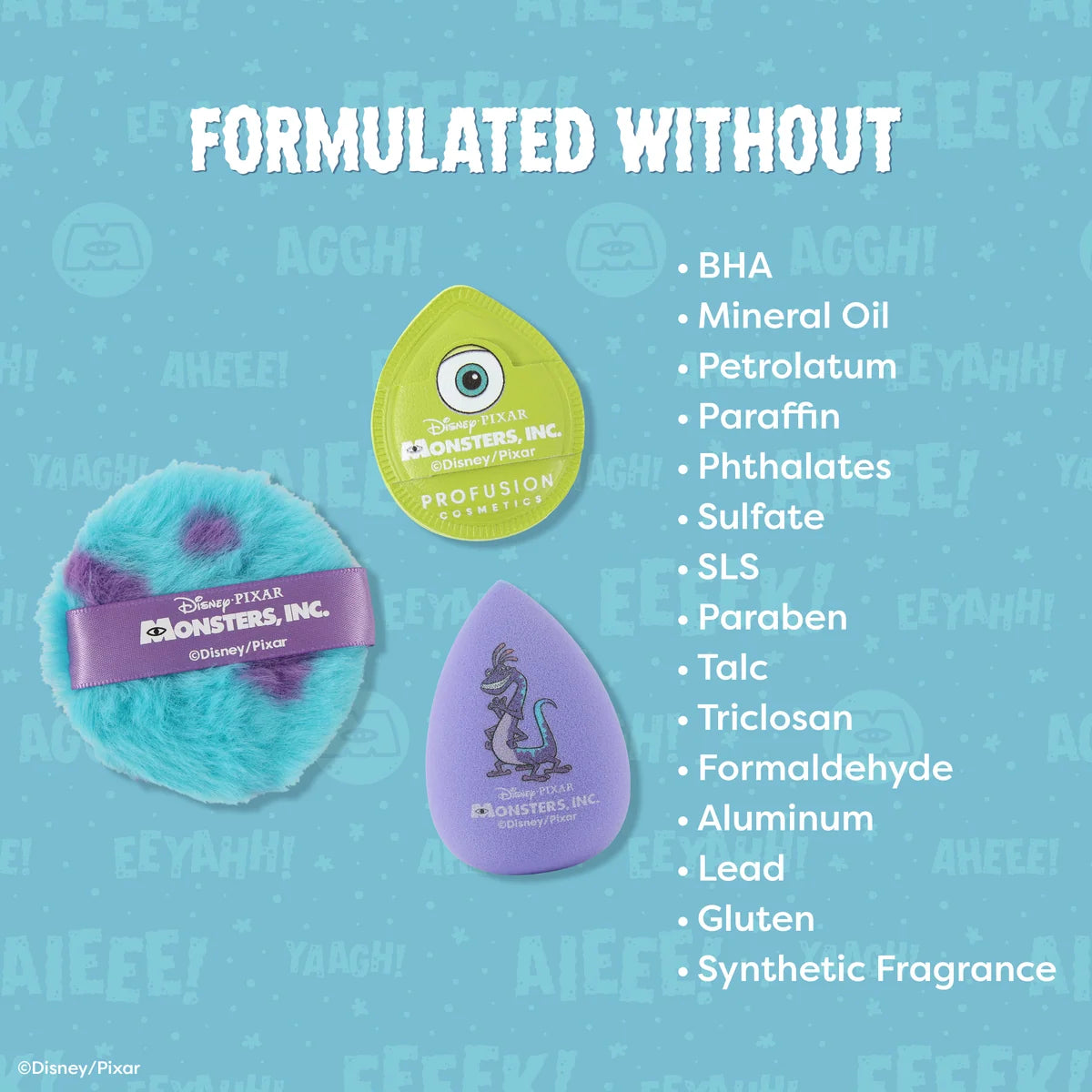 PREVENTA Set De Esponja Monsters Inc Profusion Cosmetics