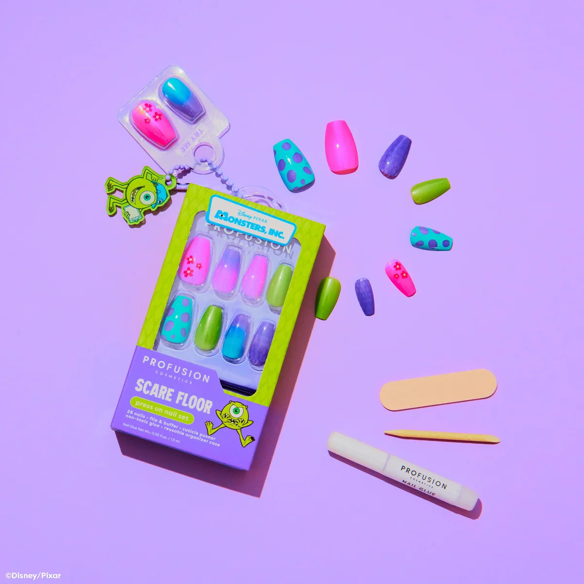 PREVENTA Set De Uñas Monsters Inc Profusion Cosmetics