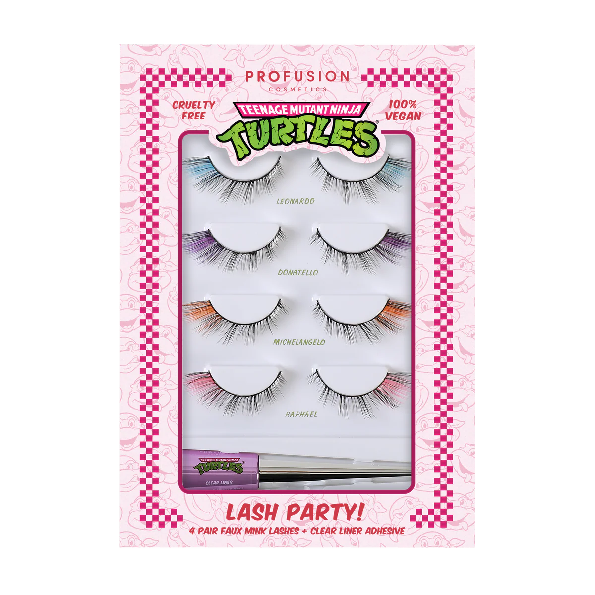 Set De Pestañas Tortugas Ninja Profusion Cosmetics