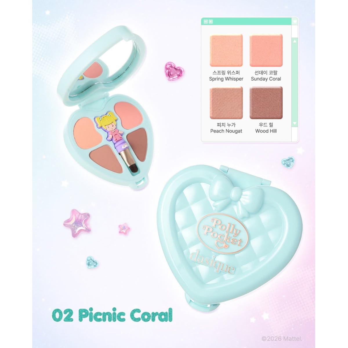 Paleta de Sombras Polly Pocket Dasique