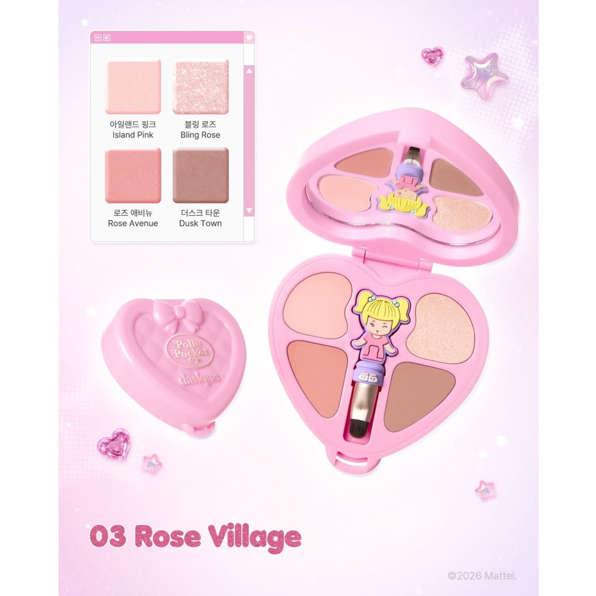 Paleta de Sombras Polly Pocket Dasique